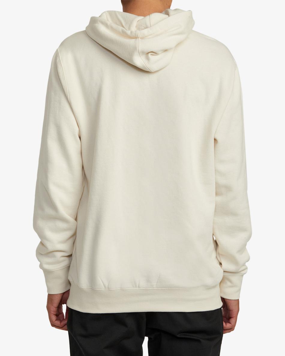 Latte Rvca Andrew Pommier Flower Friend Men's Hoodie | MUSHR24470