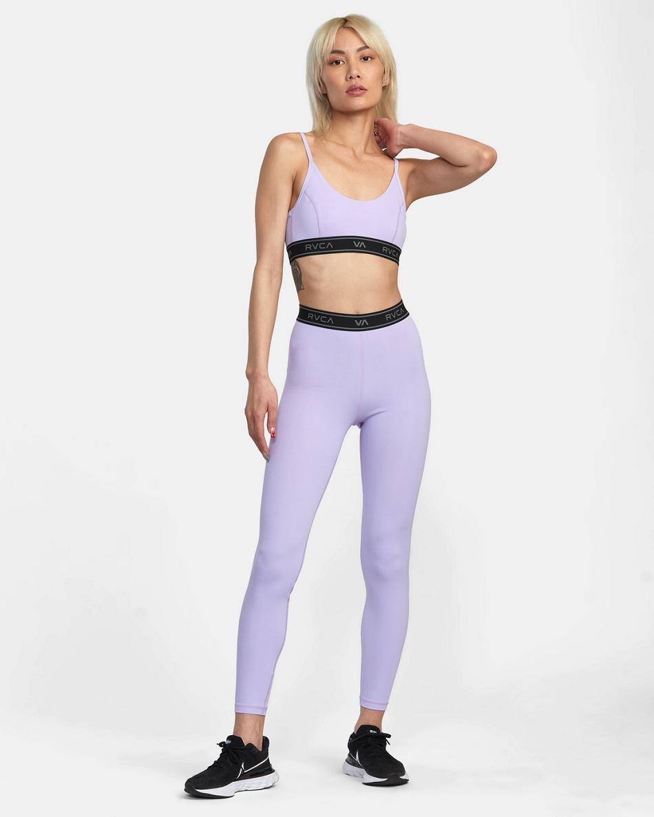 Lavender Rvca Base Workout Women's Pants | AUSWC92332