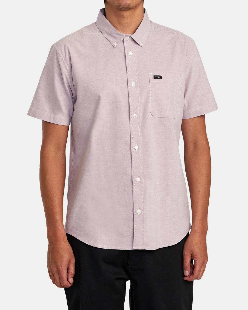 Lavender Rvca Do Stretch Short Sleeve Men's T shirt | FUSUI61234