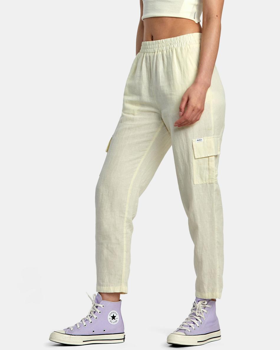 Lemon Rvca New Yume Cargo Women's Pants | MUSFT53172