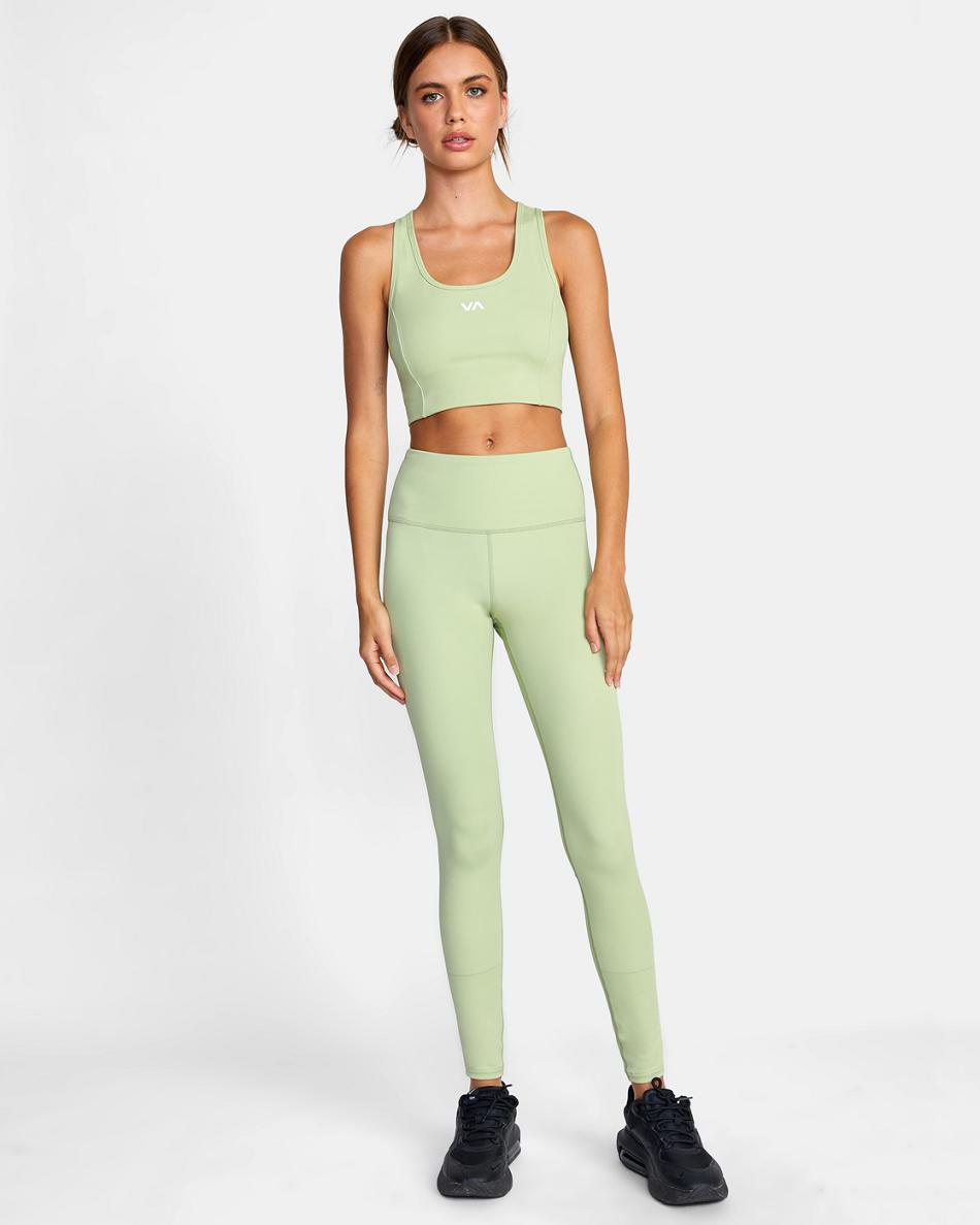 Light Sage Rvca VA Essential Workout Women's Pants | EUSVG99683