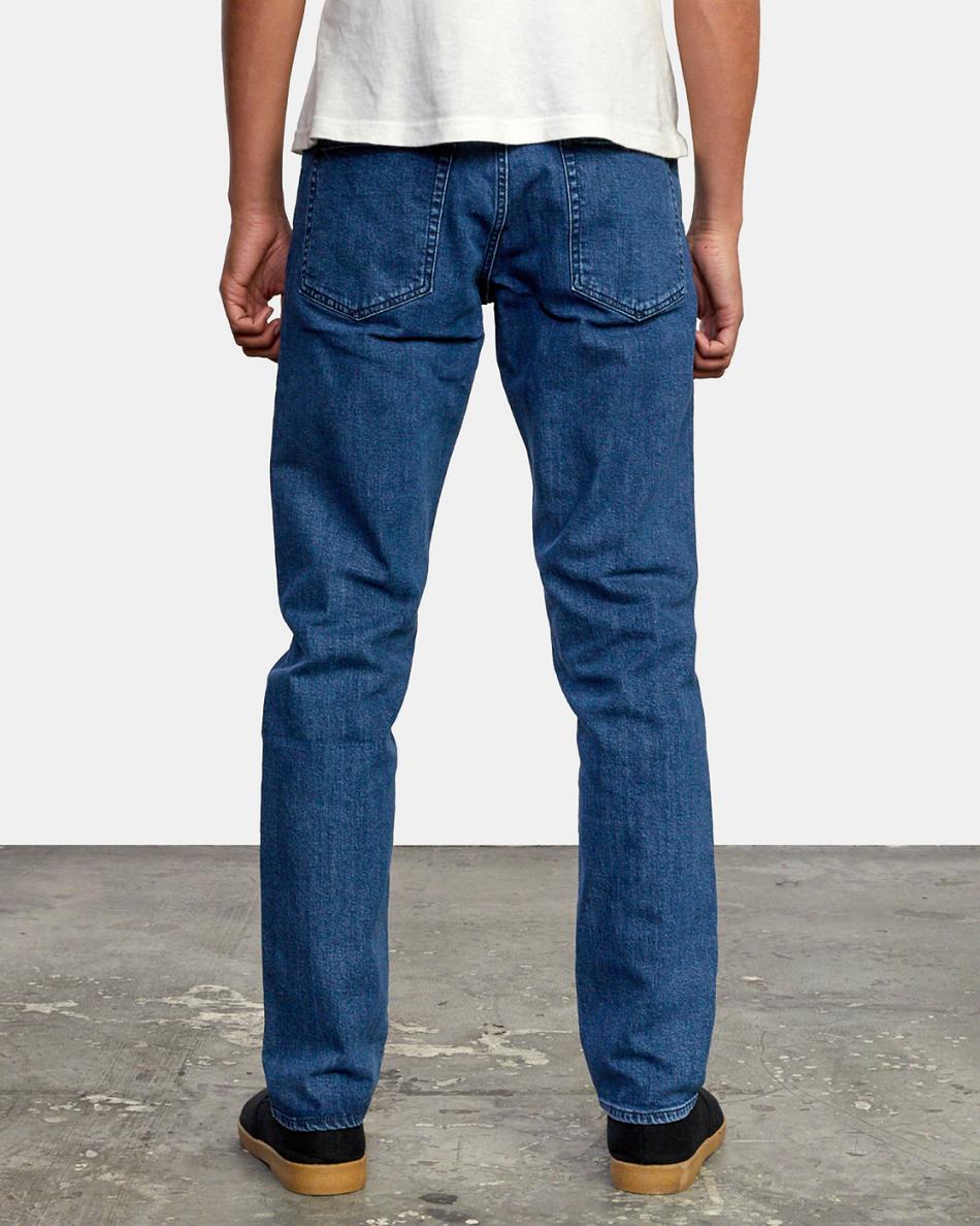 Light Vintage Wash Rvca Daggers Denim Men's Jeans | AUSWC69431