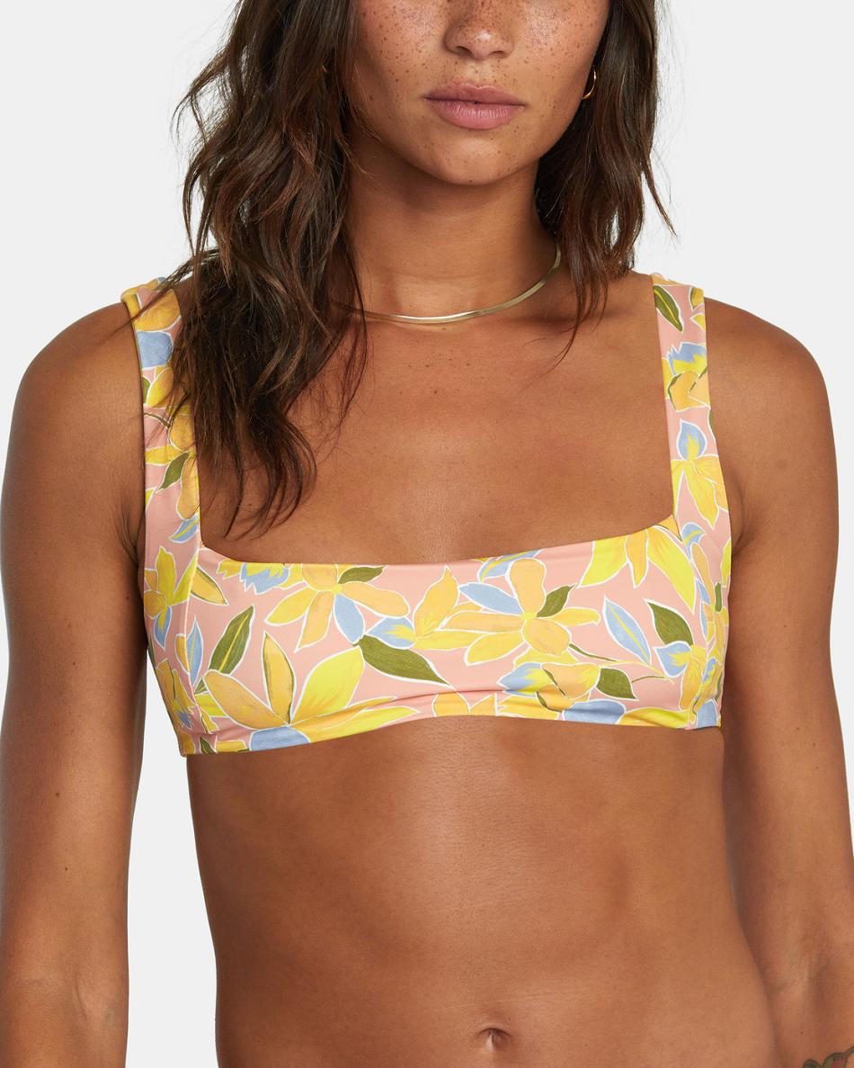 Lilikoi Rvca Sunkissed Square Women's Bikini Tops | GUSEC45267