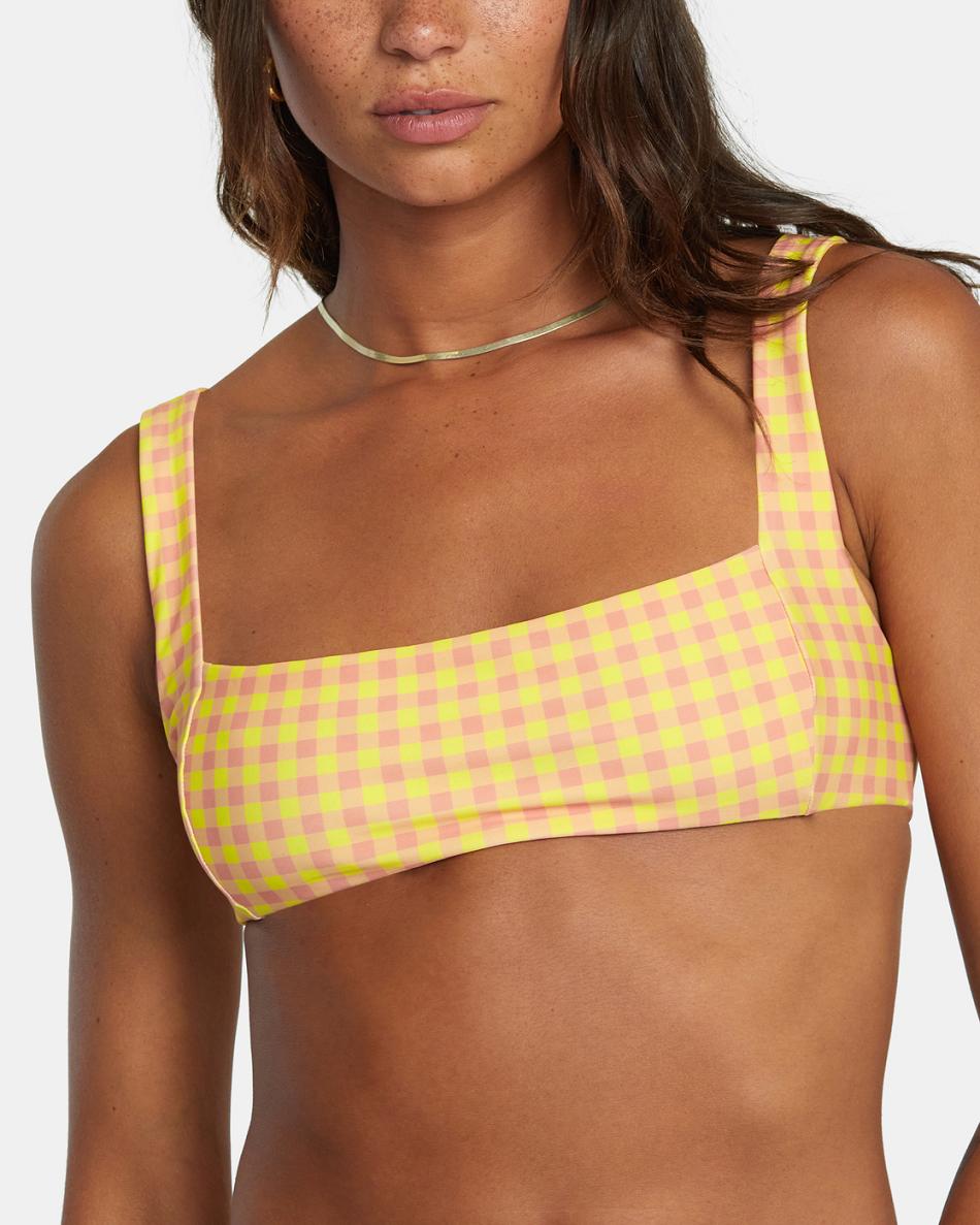 Lilikoi Rvca Sunkissed Square Women's Bikini Tops | GUSEC45267