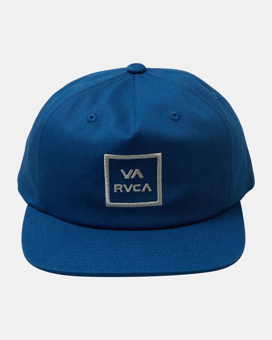 Mallard Blue Rvca Freeman Snapback Men's Hats | QUSUV28077