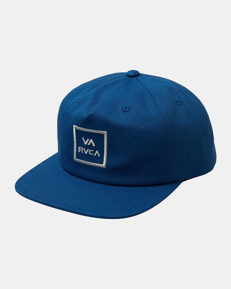Mallard Blue Rvca Freeman Snapback Men\'s Hats | QUSUV28077