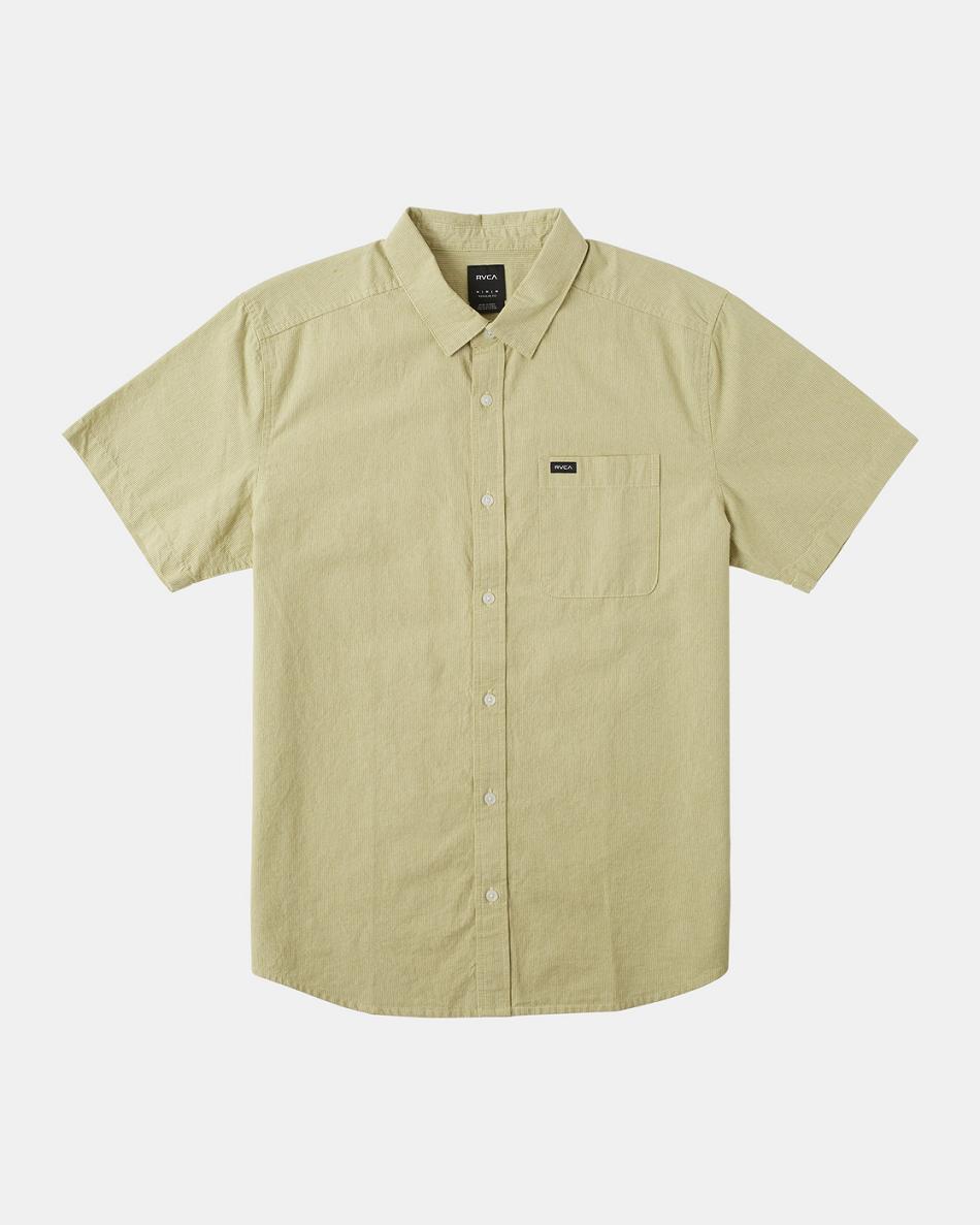 Marsh Rvca Visions Stripe Short Sleeve Men\'s T shirt | USIIZ81153