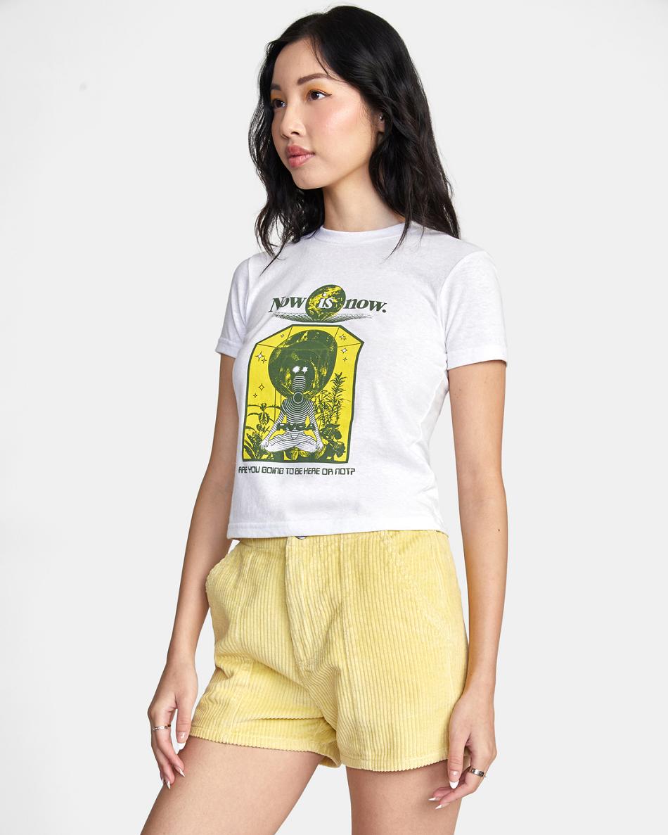 Mellow Yellow Rvca Daylight Corduroy Women's Skirts | QUSUV60724