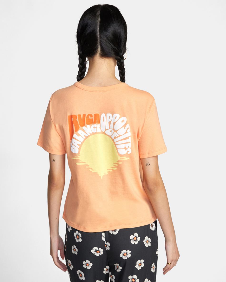 Melon Rvca Daylight Graphic Women's T shirt | PUSQX47511