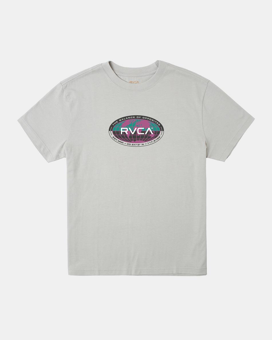 Mirage Rvca Global - T-Shirt Men\'s Short Sleeve | USQAV38073