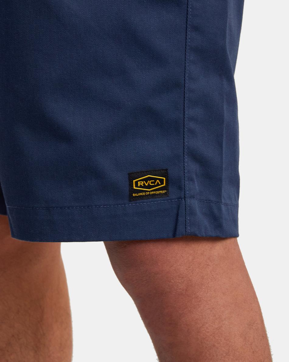 Moody Blue Rvca Americana 22 Men's Shorts | QUSUV70346