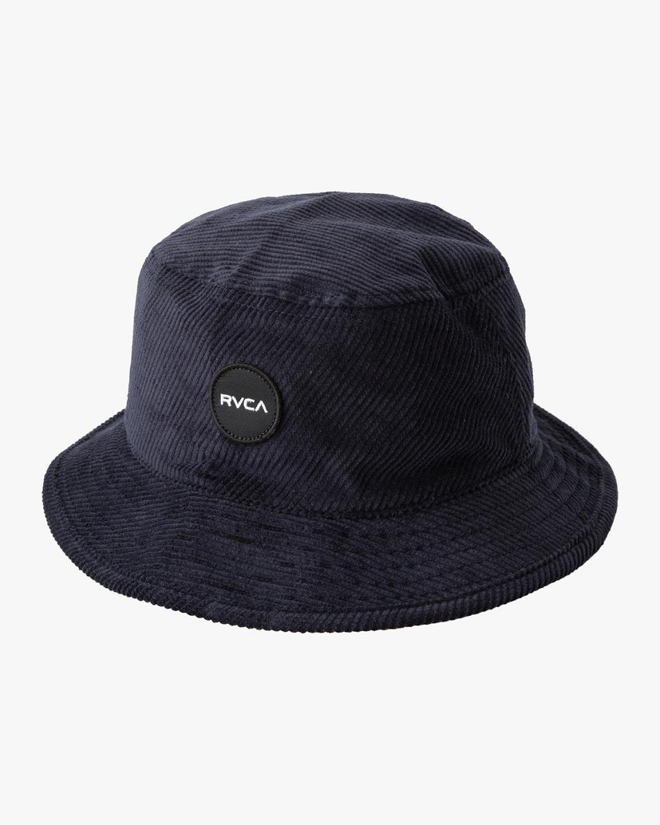Moody Blue Rvca Chunky Cord Bucket Men\'s Hats | BUSSO68434