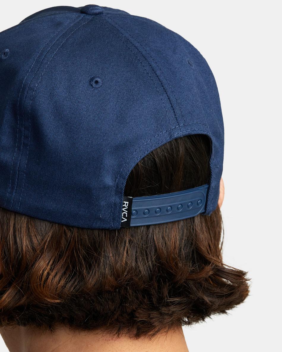 Moody Blue Rvca Vices Snapback Men's Hats | USQCS97325