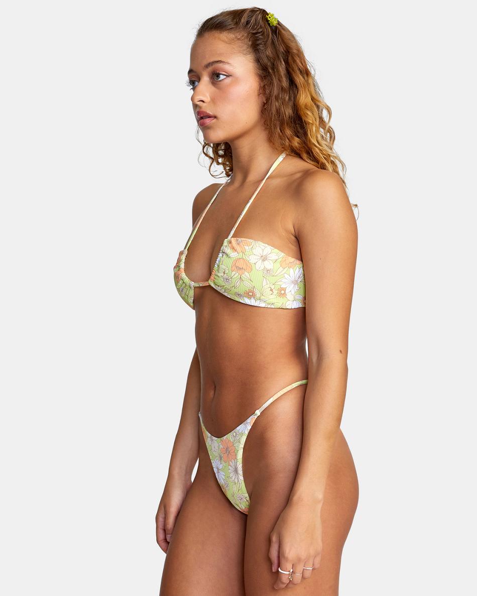 Multi Rvca Dreamfield Halter Women's Bikini Tops | USJBT76855
