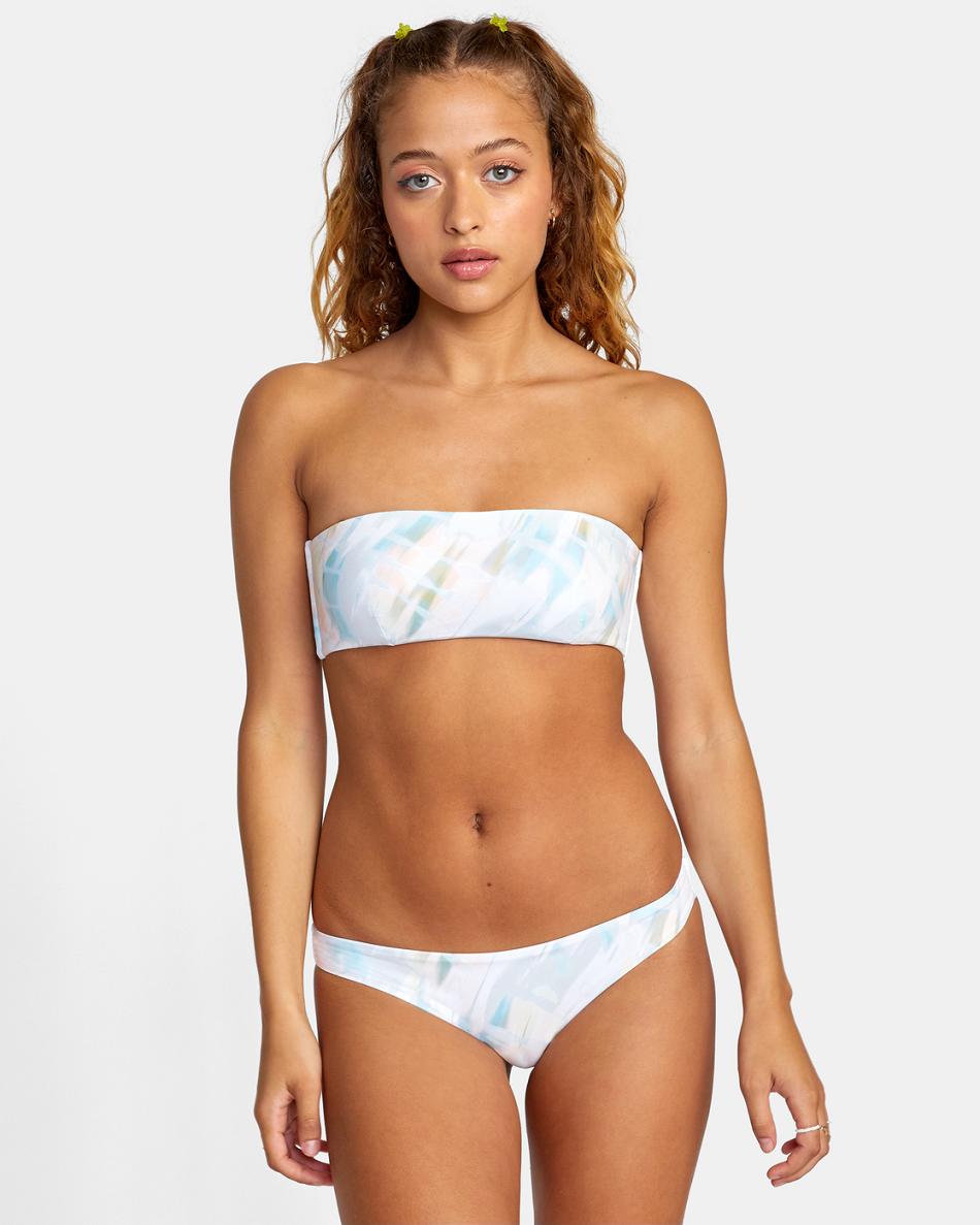 Multi Rvca Dye Dream Bandeau Women\'s Bikini Tops | USIIZ49524