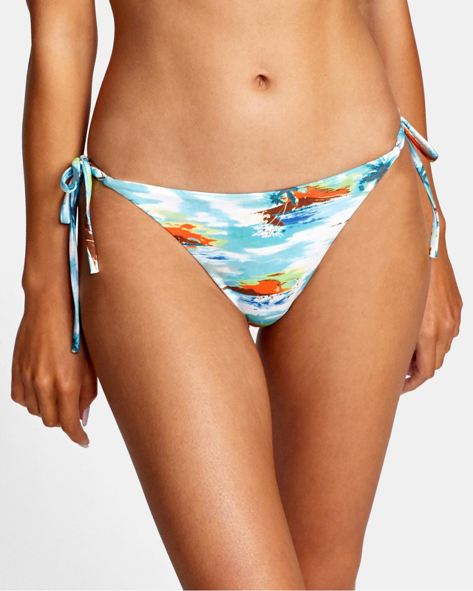 Multi Rvca Hot Tropic Mid-Rise Women's Bikini Bottoms | PUSER97469