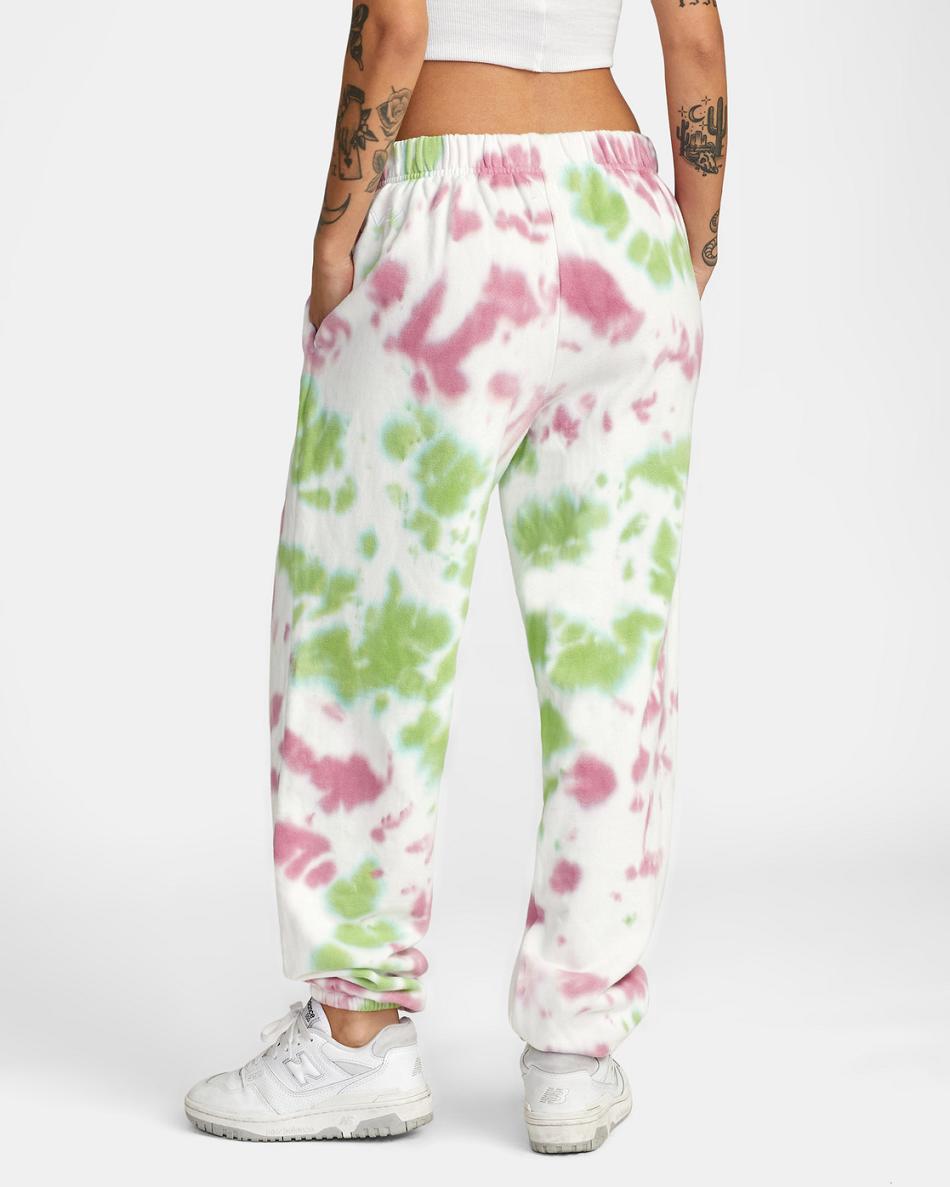 Multi Rvca Little RVCA Tie-Dye Sweatpants Women's Loungewear | QUSUV15288