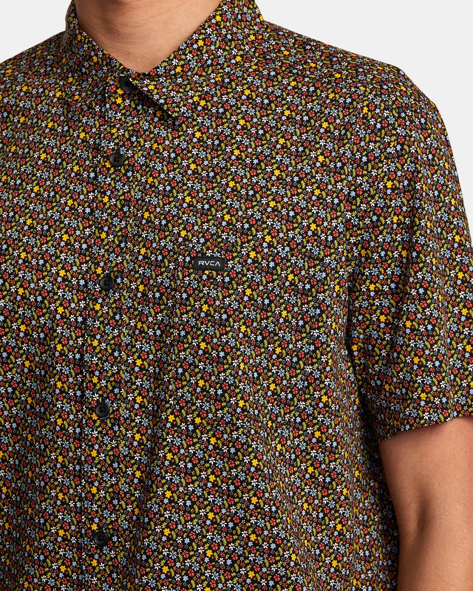 Multi Rvca Micro Garden Short Sleeve Men's T shirt | USCVG26386