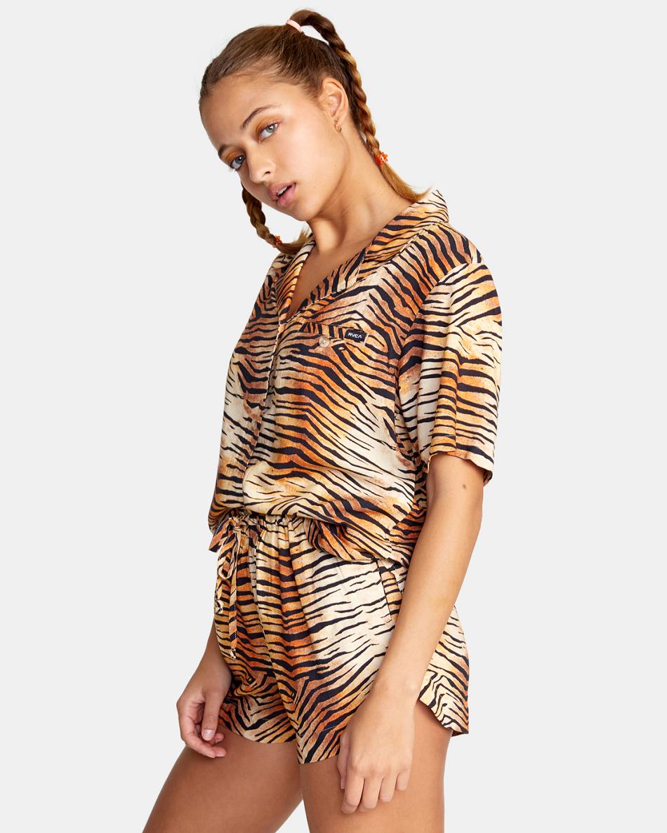 Multi Rvca New Yume Drawcord Women's Cover ups | DUSVO32394