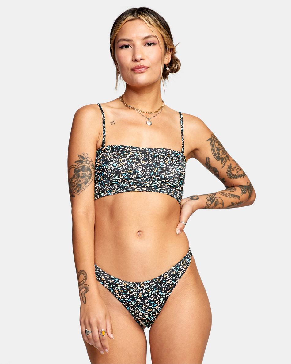 Multi Rvca No Matter Bandeau Women\'s Bikini Tops | USDYB74076