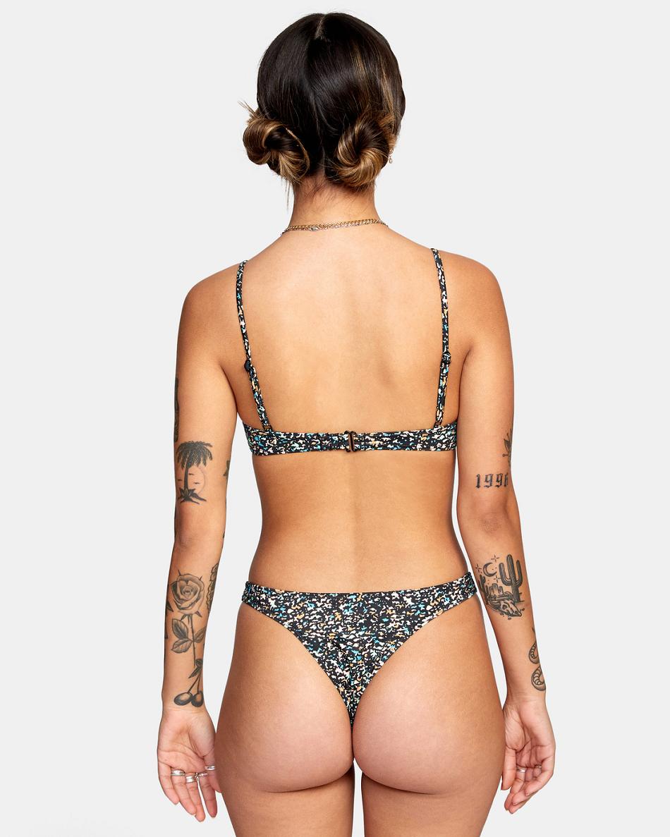 Multi Rvca No Matter V-Wire Women's Bikini Tops | USEGJ87151