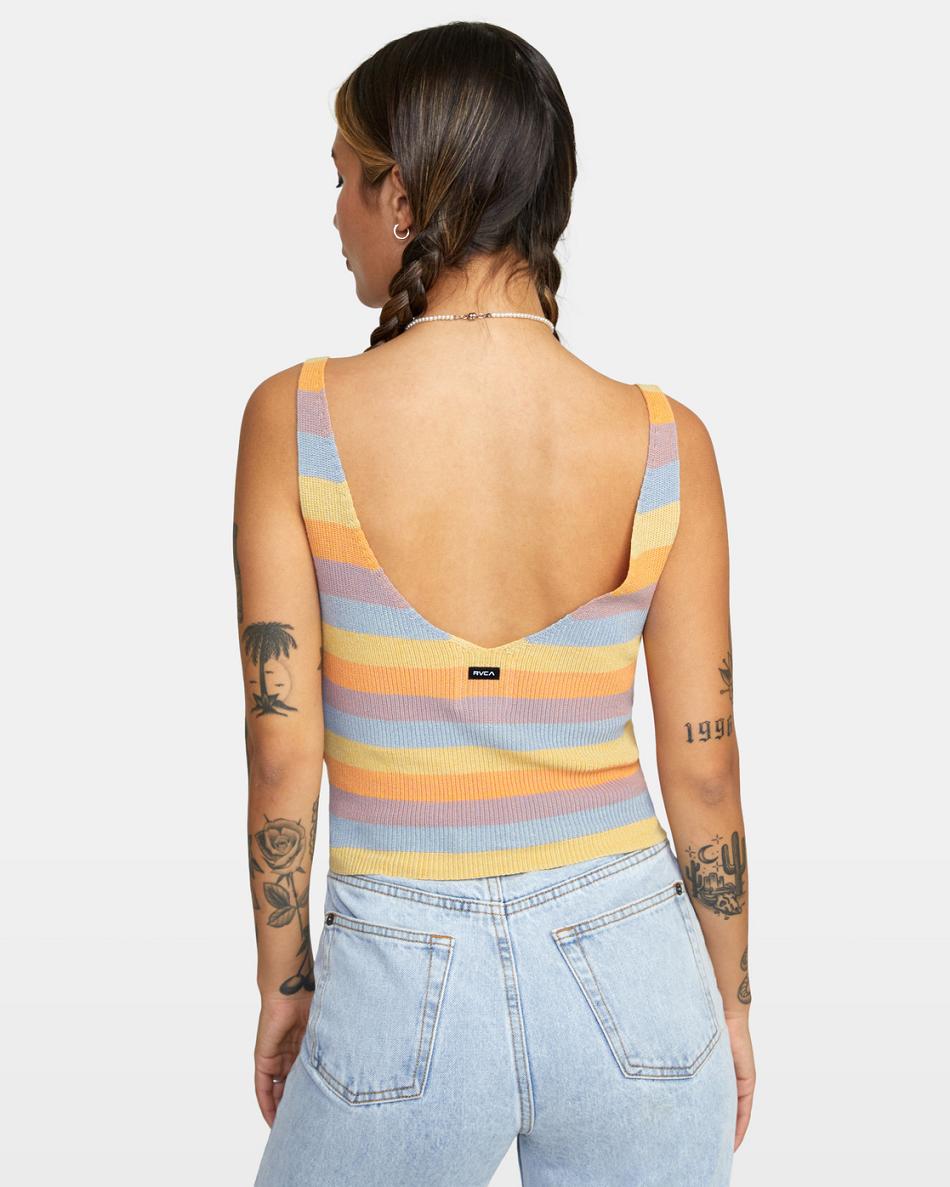 Multi Rvca Rainshadow Tank Top Women's Sweaters | FUSUI99416