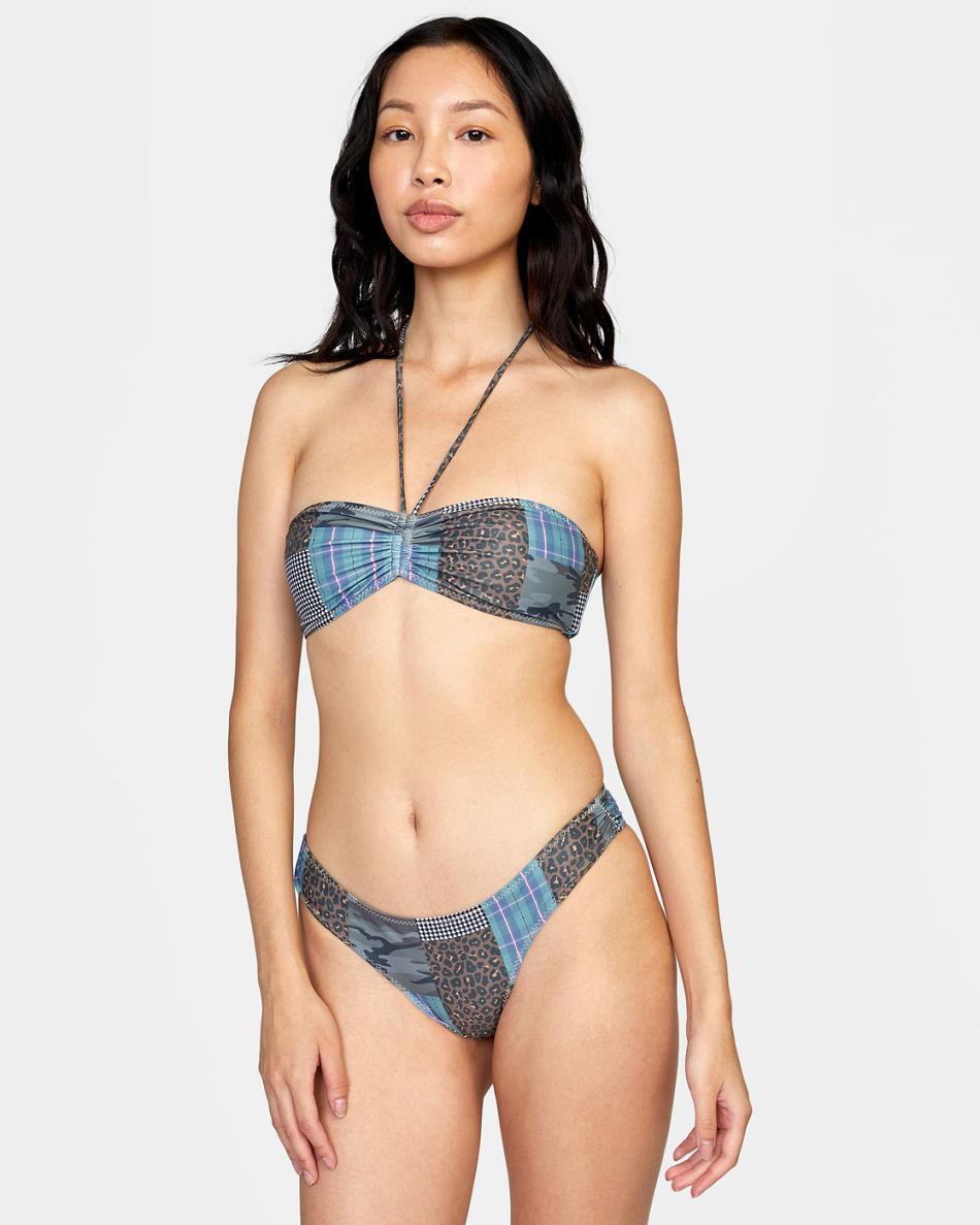 Multi Rvca Steffani Stella Bandeau Women's Bikini Tops | MUSHR60752