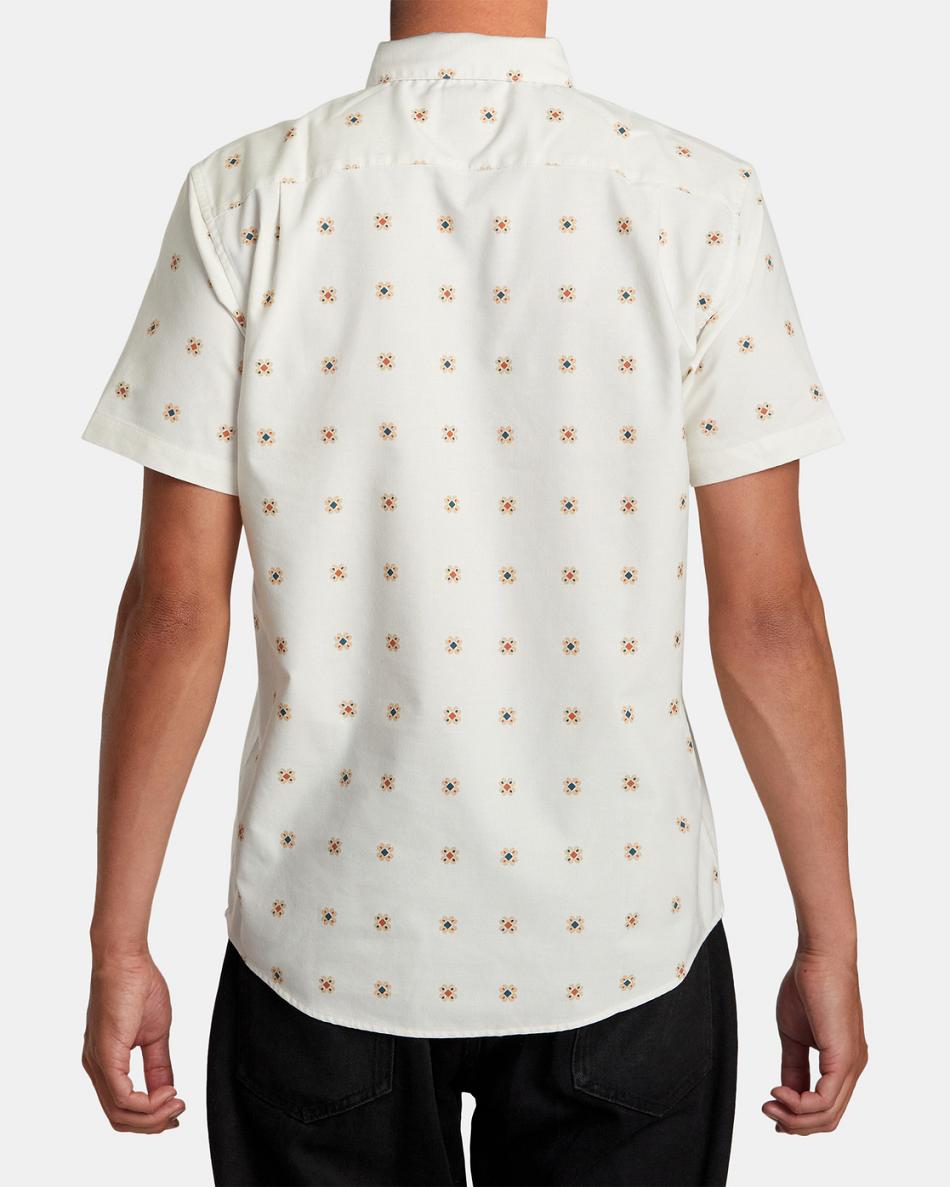 Natural Rvca Do Print Short Sleeve Men's T shirt | USJKU12907
