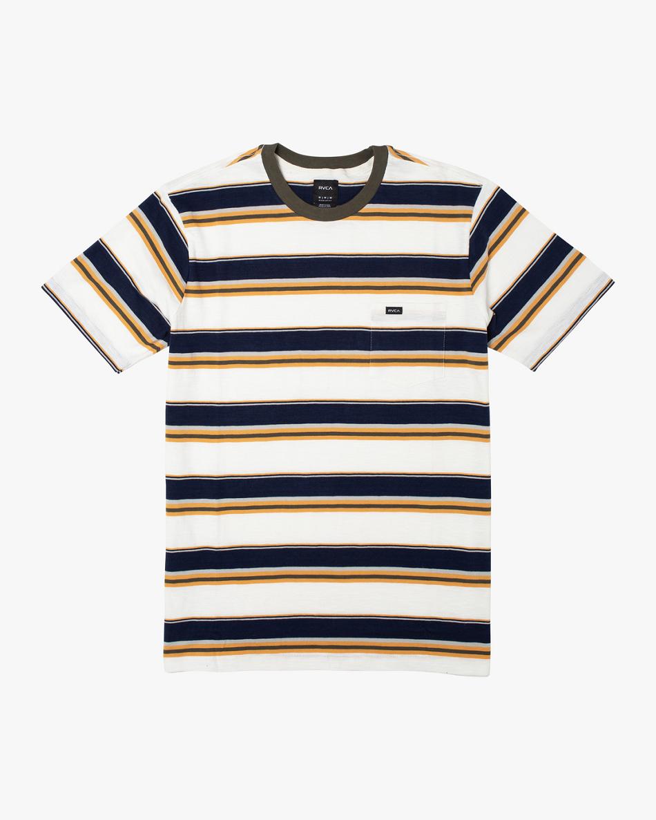 Natural Rvca Dreamless Stripe Boys\' Shirts | ZUSNQ96136