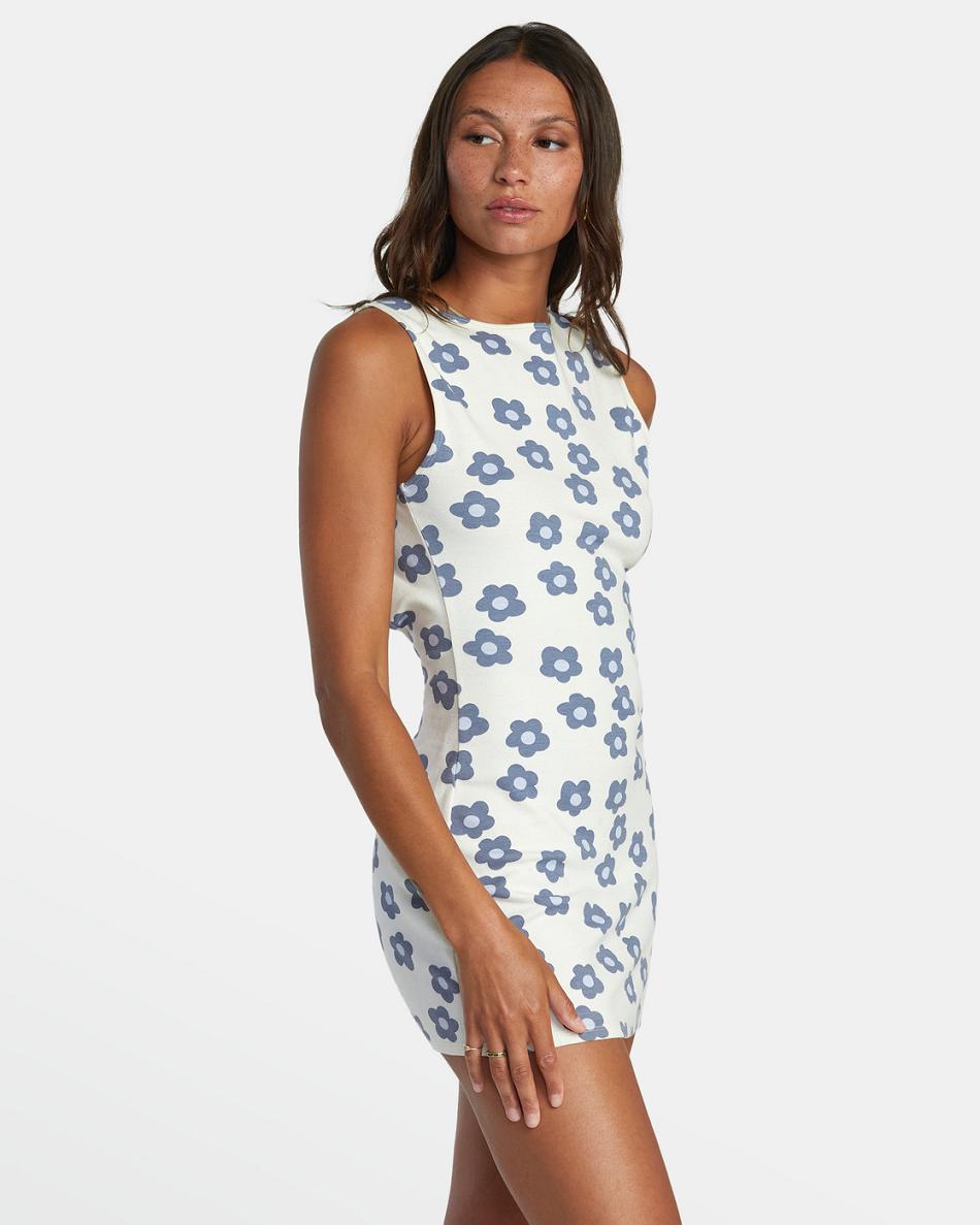 Natural Rvca Gogo Women's Dress | MUSFT21746