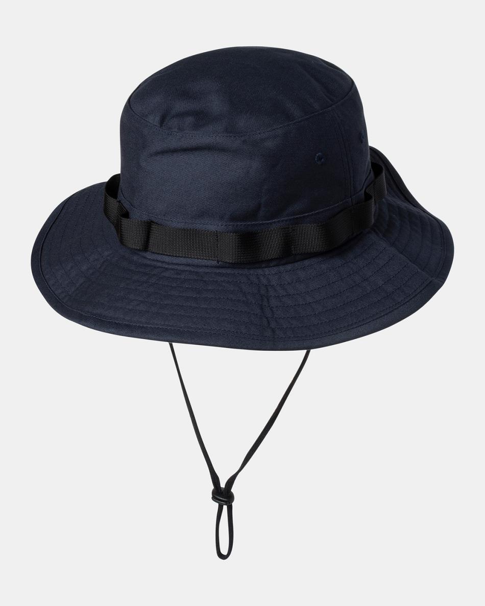 Navy Blue Rvca Day Shift Boonie Men's Hats | USQCS28701