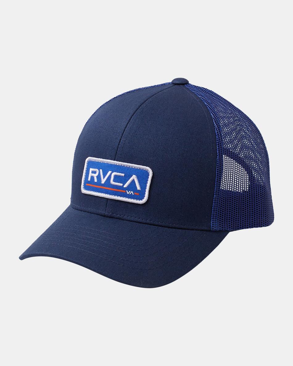 Navy Moss Rvca Ticket Trucker III Men\'s Hats | FUSHY27429