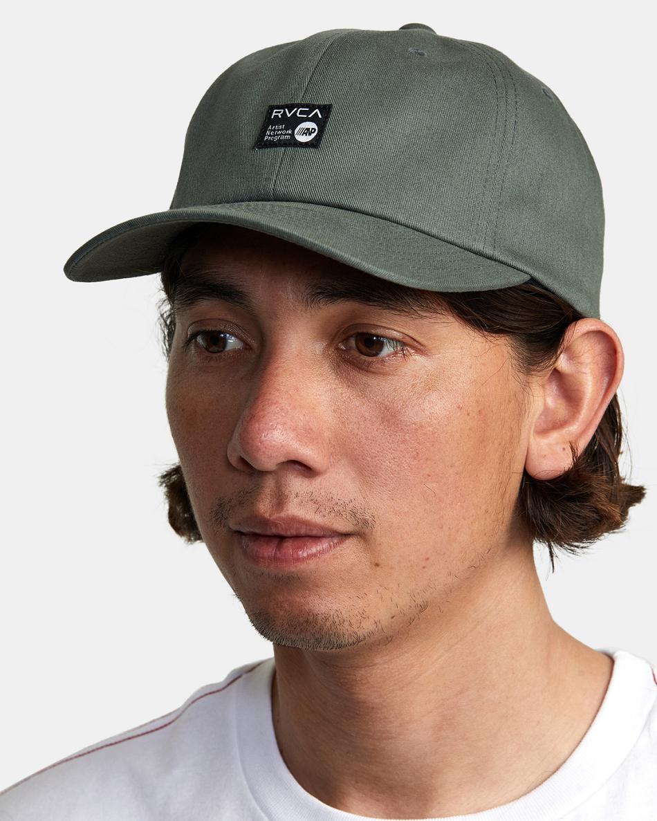 Olive Rvca ANP Daily Claspback Men's Hats | SUSVO40649