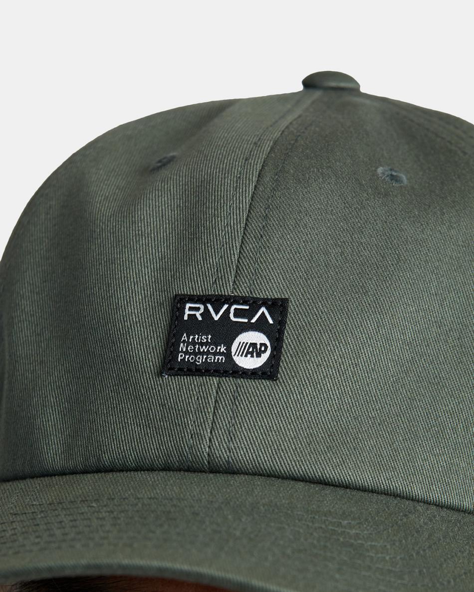 Olive Rvca ANP Daily Claspback Men's Hats | SUSVO40649