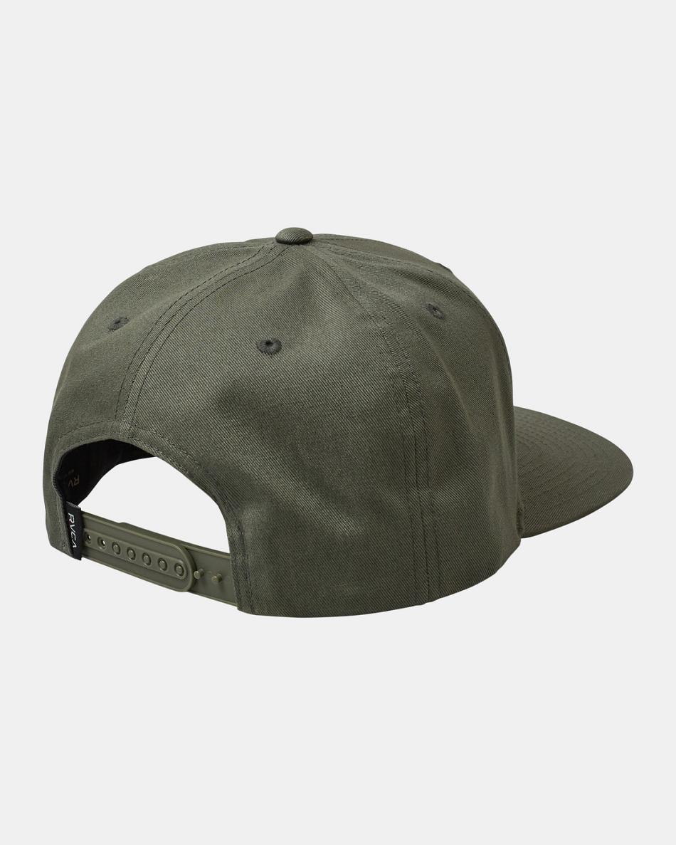 Olive Rvca Sunswell Snapback Men's Hats | USNZX79247