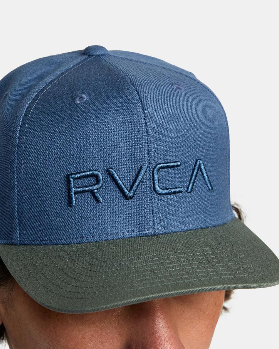 Olive Rvca Twill Snapback II Men's Hats | USQCS18886