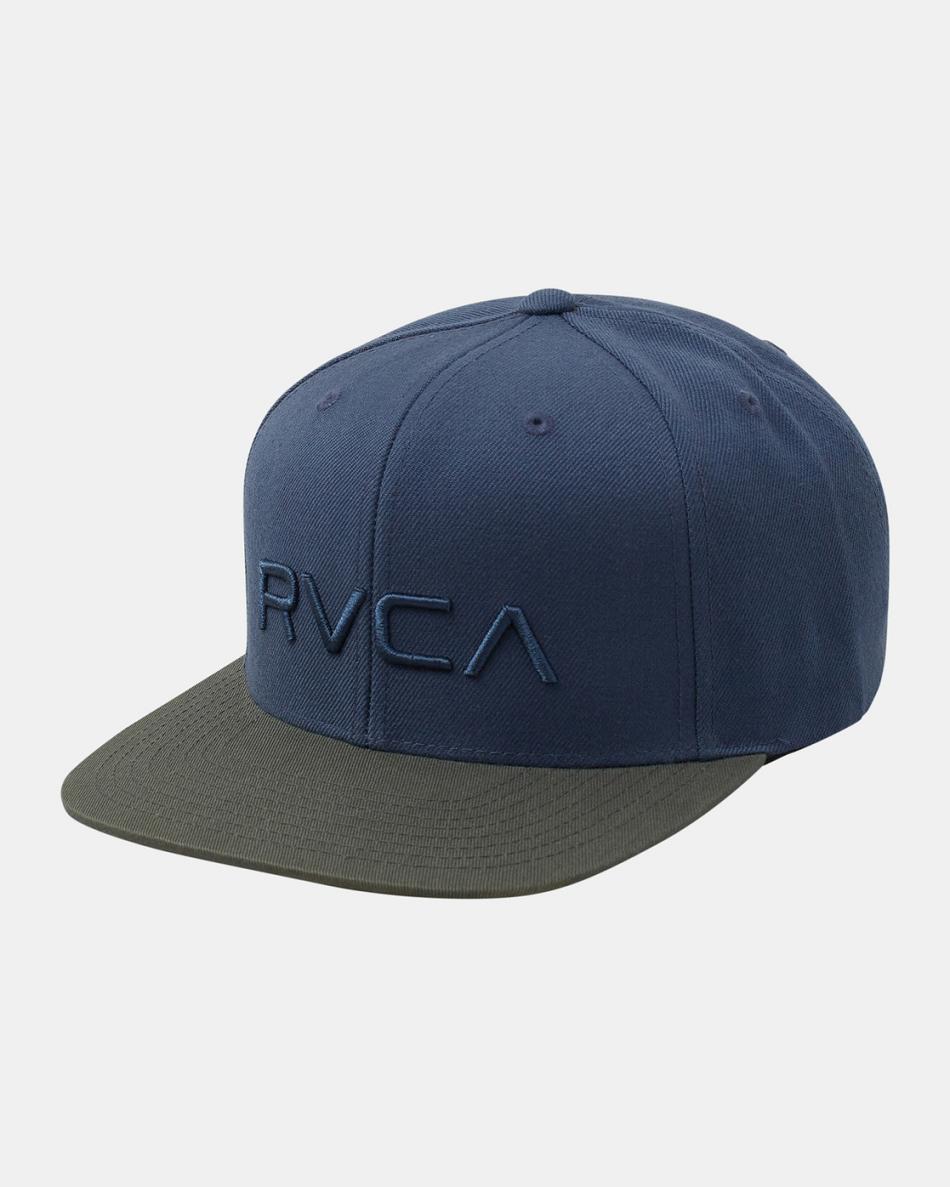 Olive Rvca Twill Snapback II Men\'s Hats | USQCS18886