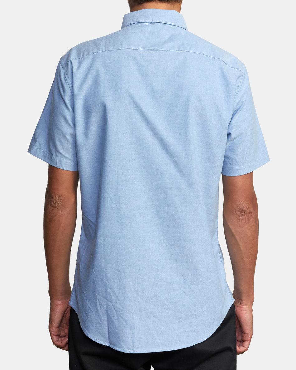 Oxford Blue Rvca Do Stretch Short Sleeve Men's T shirt | QUSUV50193