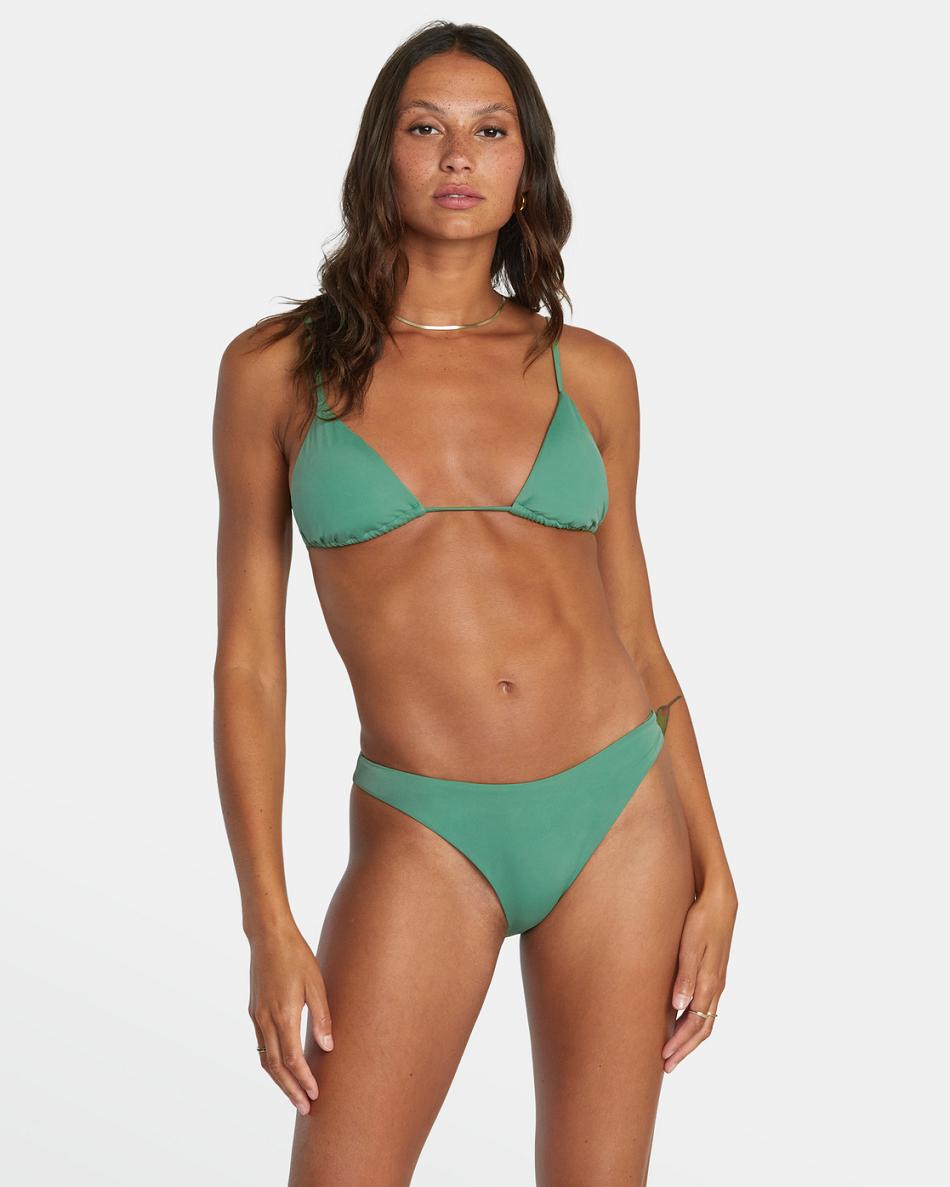 Palm Rvca Solid Slide Triangle Women\'s Bikini Tops | BUSSD35688