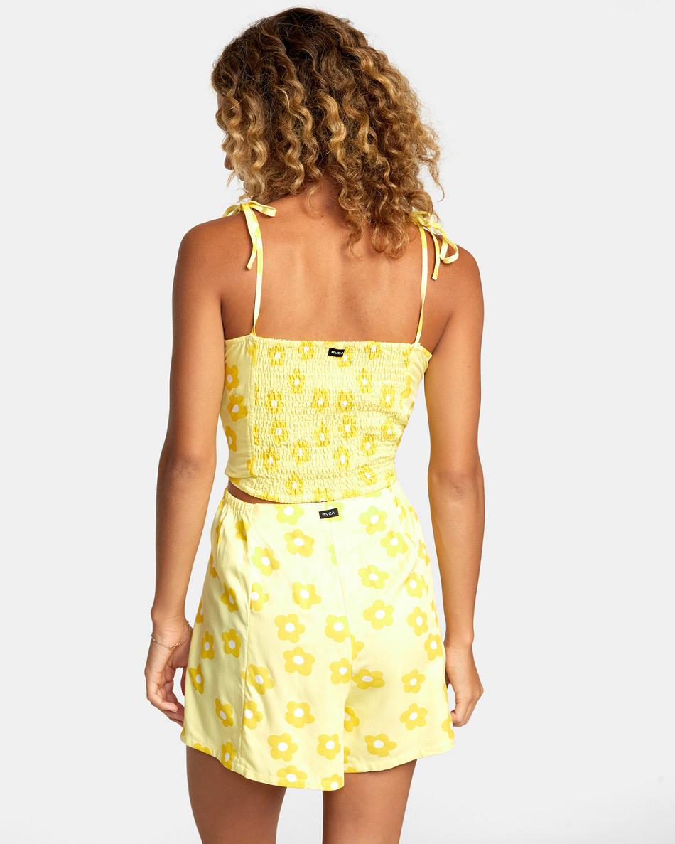 Pineapple Rvca Nicky Cami Women's Tanks | USEGJ42583