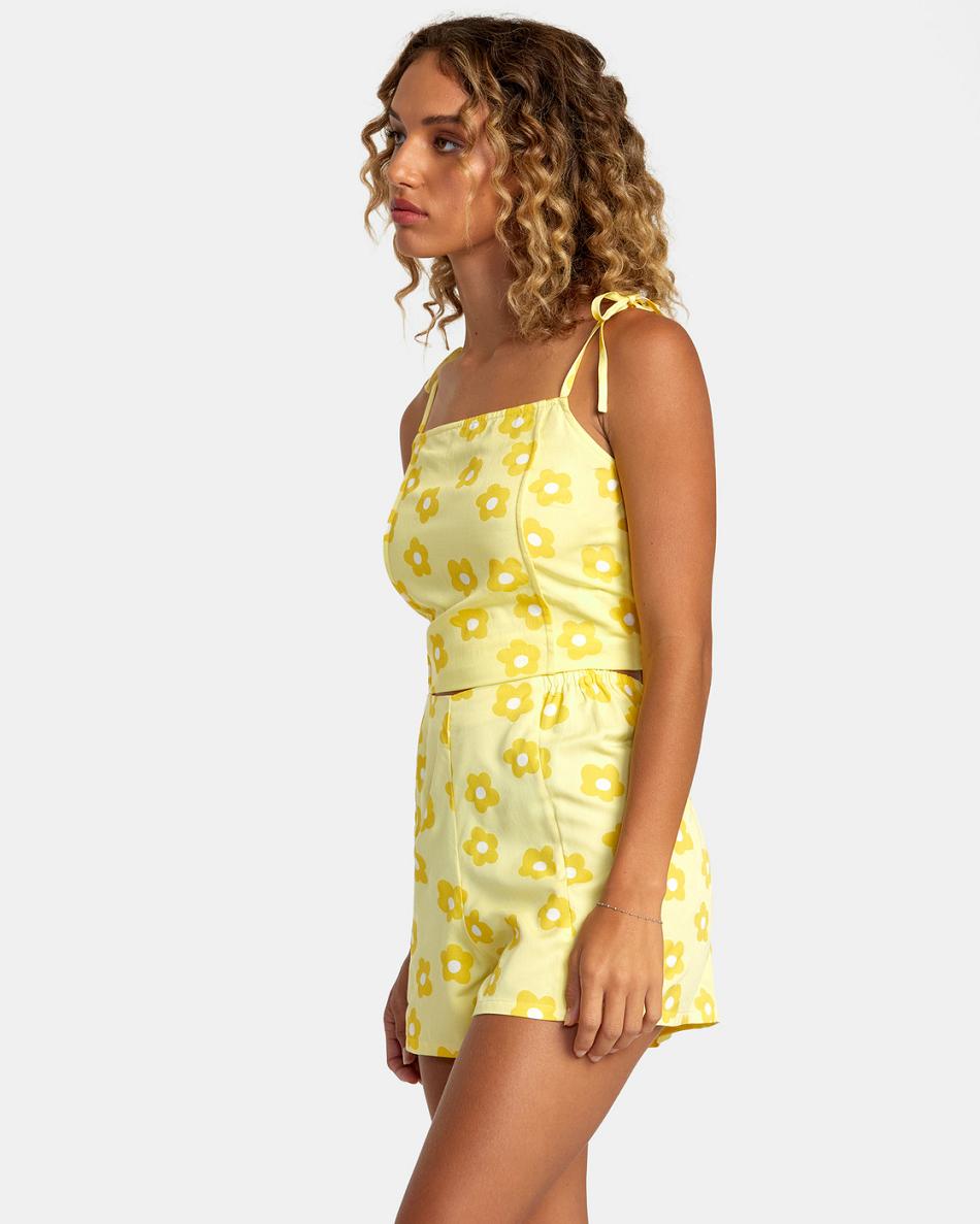 Pineapple Rvca Nicky Cami Women's Tanks | USEGJ42583