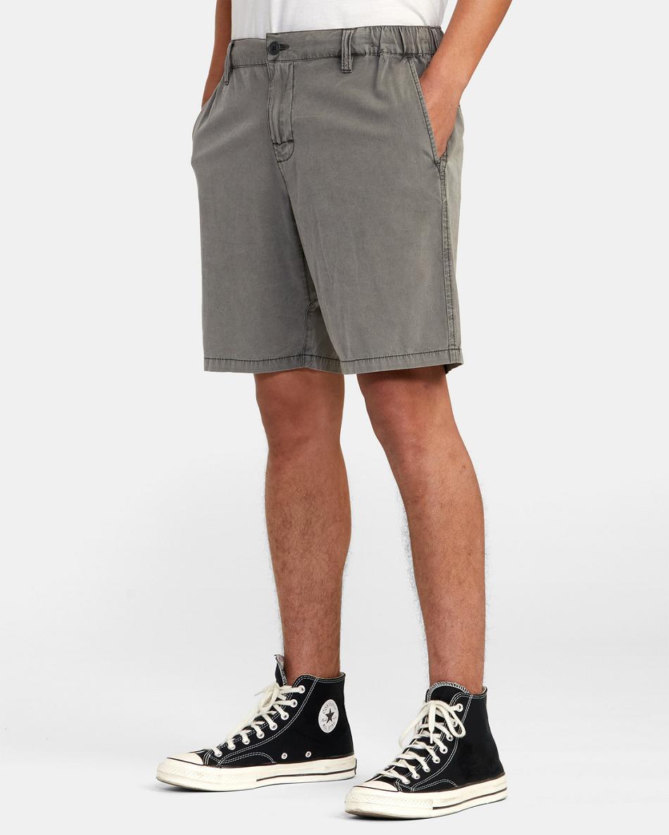 Pirate Black Rvca All Time Coastal Rinsed Hybrid 19 Men's Shorts | BUSSO28864