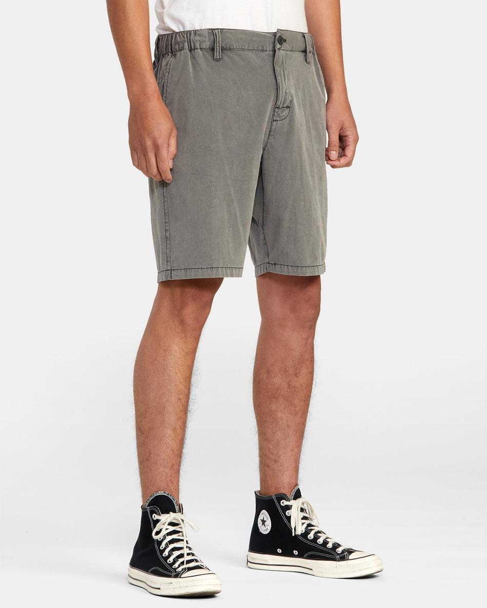 Pirate Black Rvca All Time Coastal Rinsed Hybrid 19 Men's Shorts | BUSSO28864