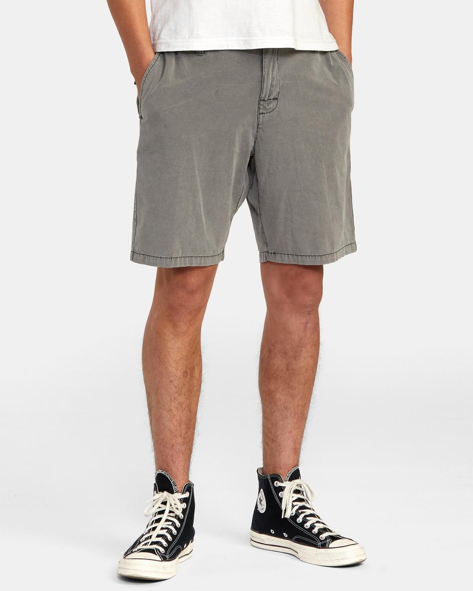 Pirate Black Rvca All Time Coastal Rinsed Hybrid 19 Men\'s Shorts | BUSSO28864