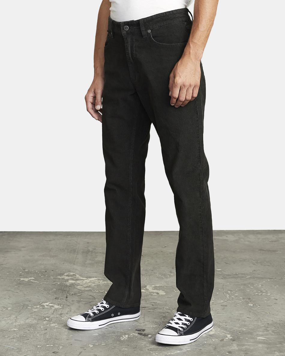 Pirate Black Rvca Daggers Pigment Corduroy Men's Pants | BUSSD47449