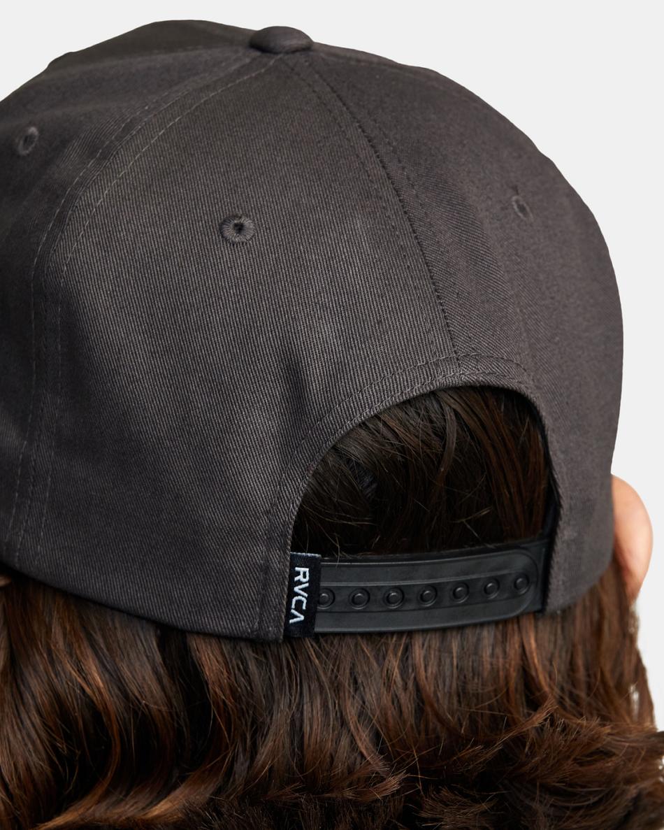 Pirate Black Rvca Industrial Snapback Men's Hats | USXBR49377