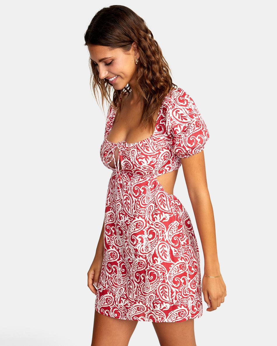 Red Earth Rvca Here For It Women's Dress | UUSTG16513