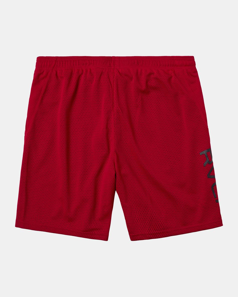 Red Rvca MESH SPORT SHORT 17 Men's Shorts | USNZX73300