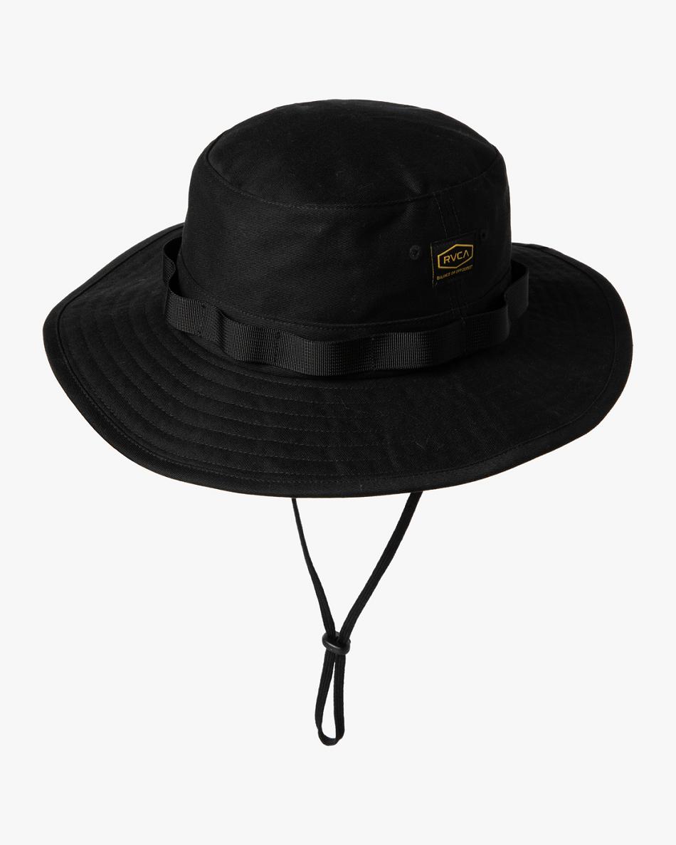 Rvca Black Rvca Day Shift Boonie Men\'s Hats | USCIF39468