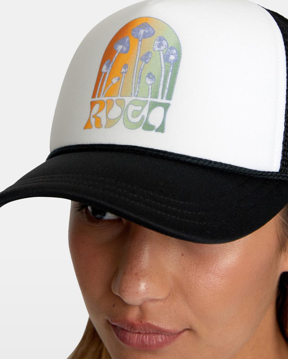 Rvca Black Rvca Unphased Trucker Women's Hats | YUSVQ47488